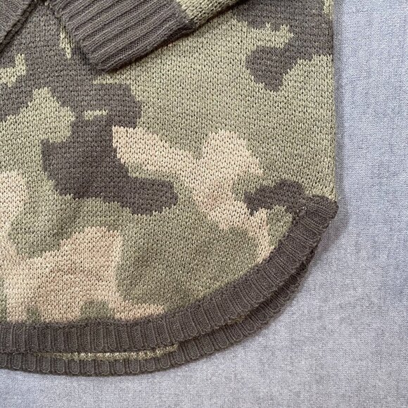 Arizona Jean Co. Camo Print Knit Crewneck Sweater Medium Womens Pullover - Picture 6 of 11